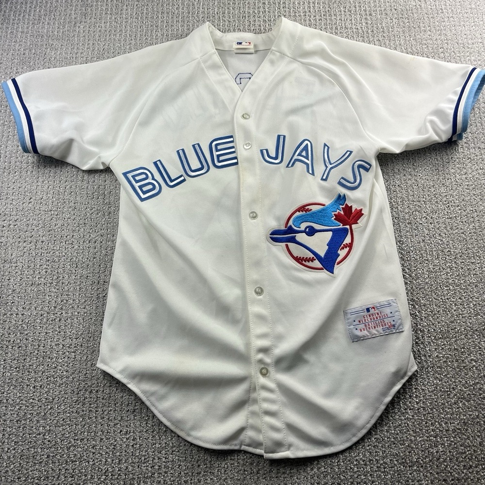 Vintage Toronto Blue Jays Carlos Delgado Jersey CCM Men's Small MLB Baseball 90s